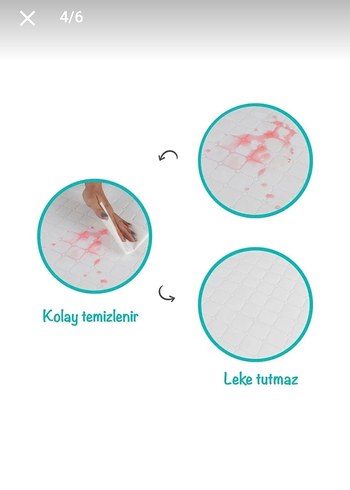 Bebek Alt Değiştirme Minderi 40x70 Cm Sıvı Geçirmez Leke Tutmaz - Görsel 4