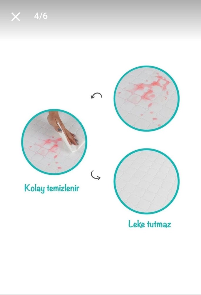 Bebek Alt Değiştirme Minderi 40x70 Cm Sıvı Geçirmez Leke Tutmaz - Görsel 4