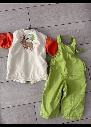 Renkli Nakışlı Bebek Erkek Kayak Tulumu - Görsel 2