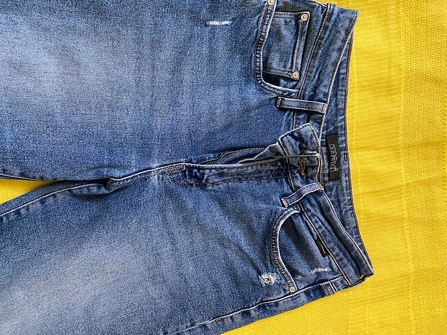 27 Beden Mavi mom jean
