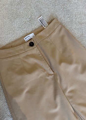 Bej Kadın Kumaş Pantolon Normal Kesim - Görsel 2