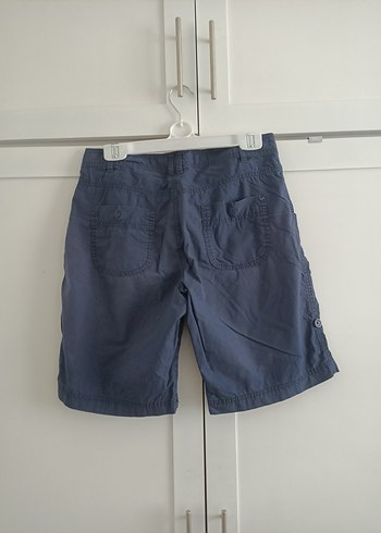 Erkek Çocuk Mavi Kot Kemerli Şort - Görsel 2
