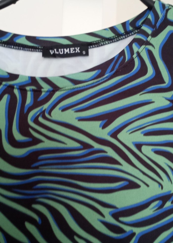 Mavi Bağcıklı Uzun Hamile Elbisesi - Görsel 3