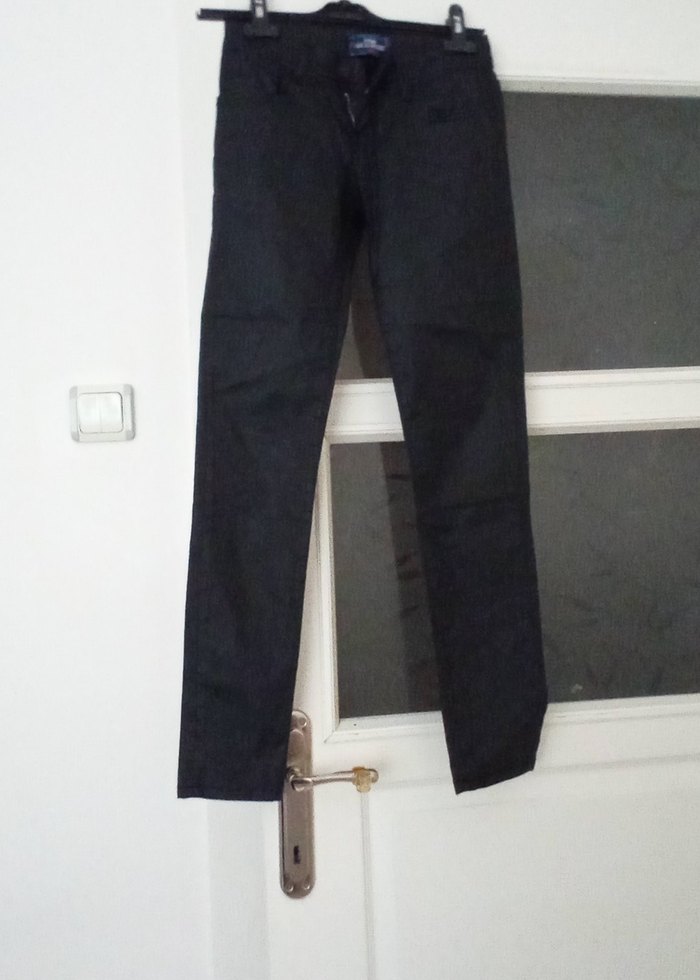 Siyah Kadın Midi Boy Denim Jean mumlu - Görsel 2