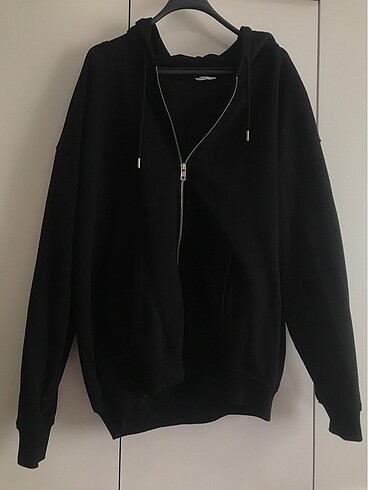 Addax şardonlu fermuarlı oversize sweatshirt