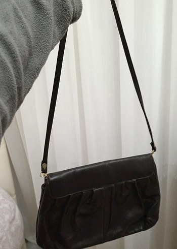 American Vintage Klasik Siyah Deri Kadın Çanta