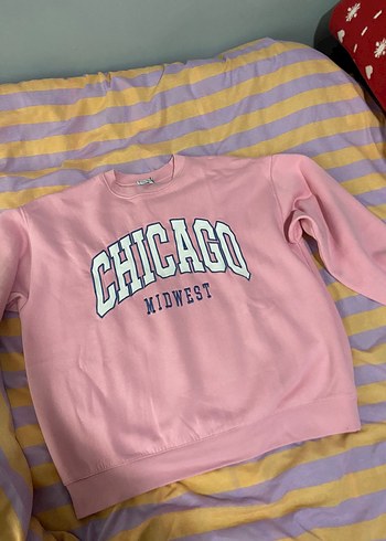 Stradivarius Pembe Sweatshirt