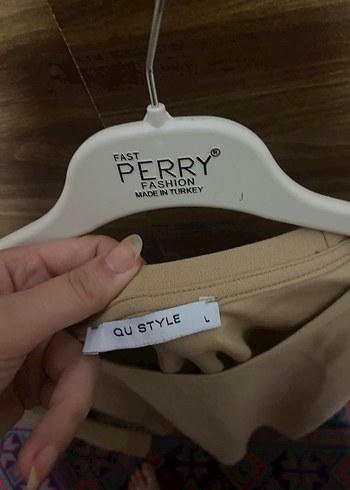 Bej Kadın Keten Salaş Sweatpant - Görsel 4