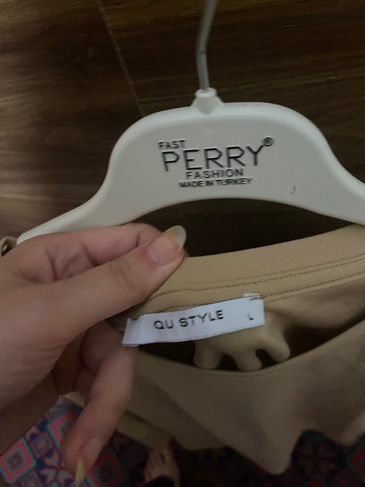 Bej Kadın Keten Salaş Sweatpant - Görsel 5