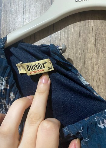 Mavi Piliseli Uzun Kadın Elbise - Görsel 3