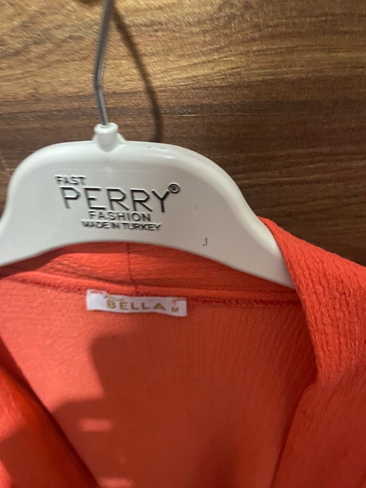 Kırmızı V Yaka Triko Hırka - Görsel 2