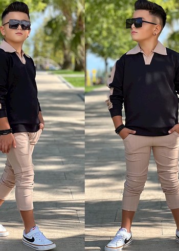 8 Yaş Beden Gri Erkek Çocuk Regular Fit Eşofman Altı
