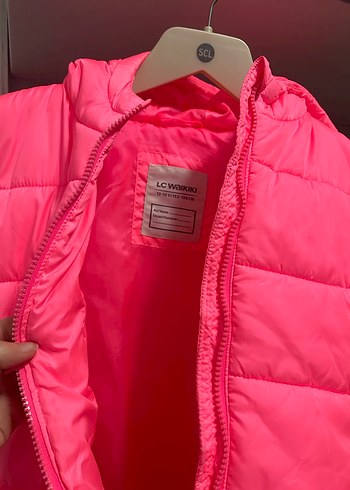 Kız Çocuk Pembe Fermuarlı Yelek - Görsel 2