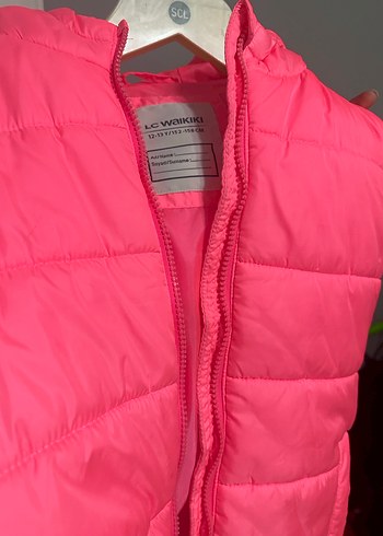 Kız Çocuk Pembe Fermuarlı Yelek - Görsel 6