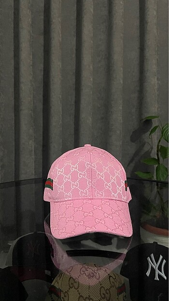  Beden pembe Renk Gucci Pembe Şapka