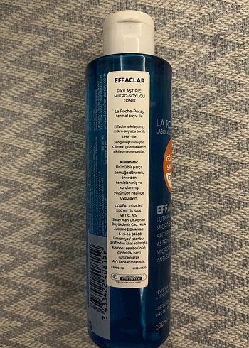 La Roche Posay Effaclar Gözenek Sıkılaştırıcı Tonik 200 ml - Görsel 2