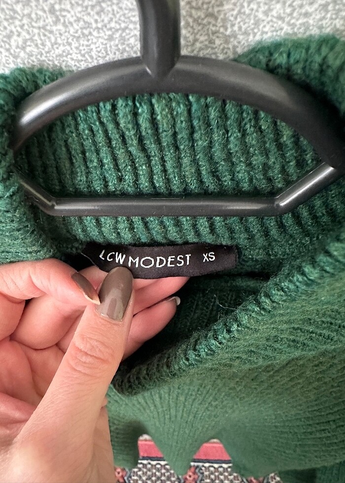 Yeşil kazak - Görsel 3