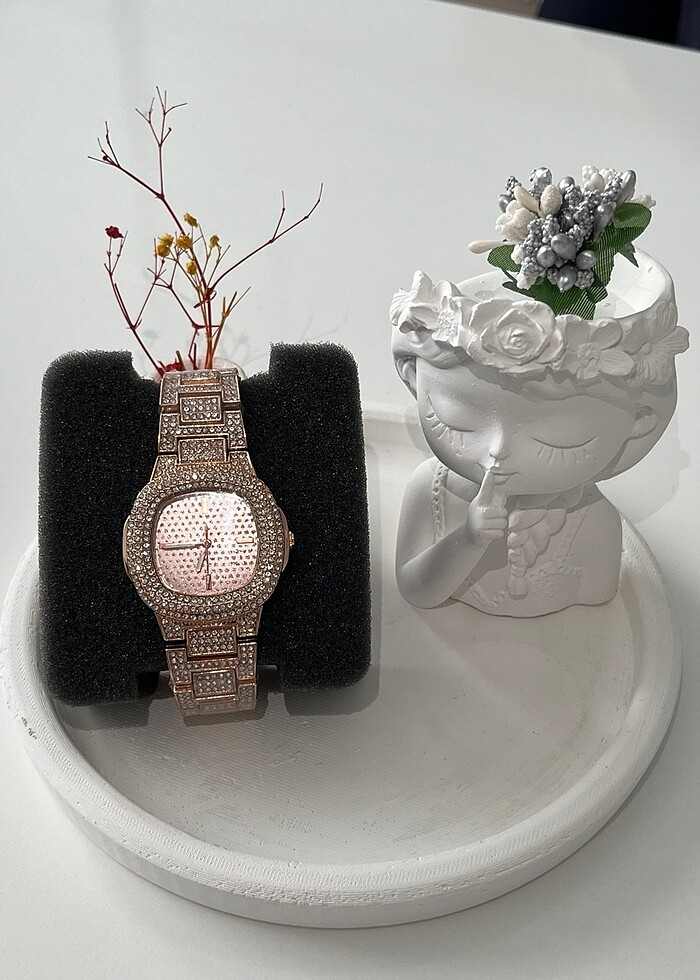 Altın Kaplama Gümüş Saat - Görsel 2