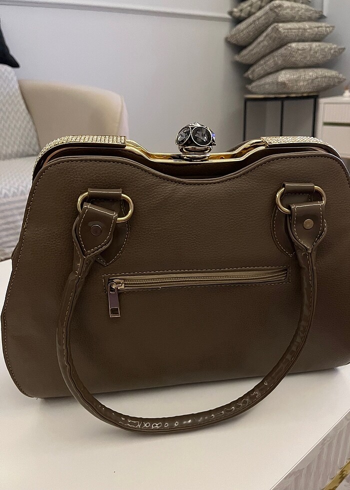 Şık İçi Desenli Kadın Çanta - Görsel 2