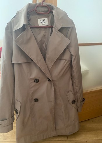 xs Beden Bej Vero Moda Midi Trençkot
