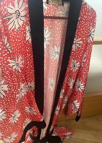 m Beden kırmızı Renk Desenli Kırmızı Uzun Kadın Kimono