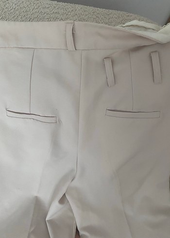 Diğer Bej Pilili Kadın Kumaş Pantolon