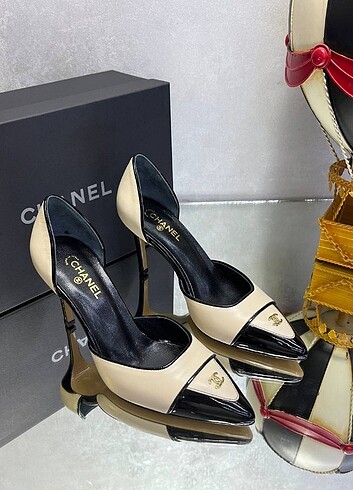 37 Beden ten rengi Renk CHANEL TOPUKLU AYAKKABI 