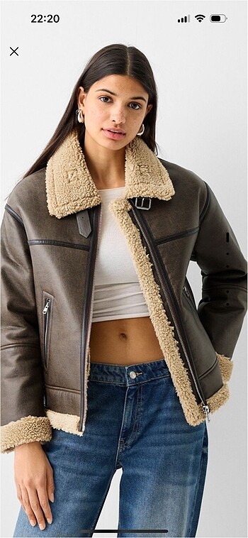 xs Beden Bershka mont