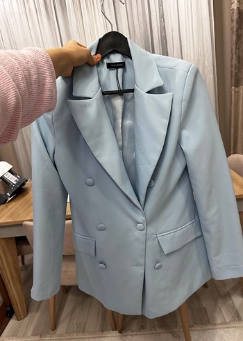 Mavi Blazer Ceket - Görsel 3