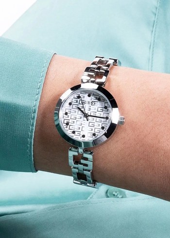 Orjinal Zincir Detaylı Guess Kadın Saati - Görsel 3