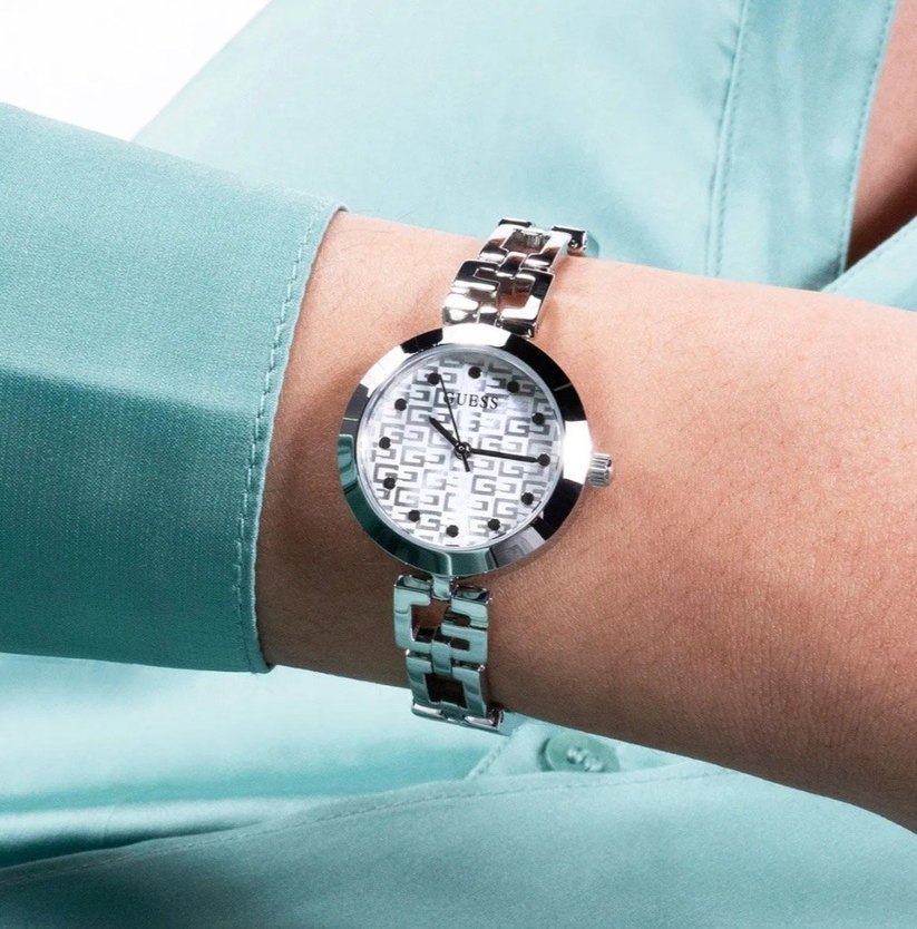 Orjinal Zincir Detaylı Guess Kadın Saati - Görsel 3