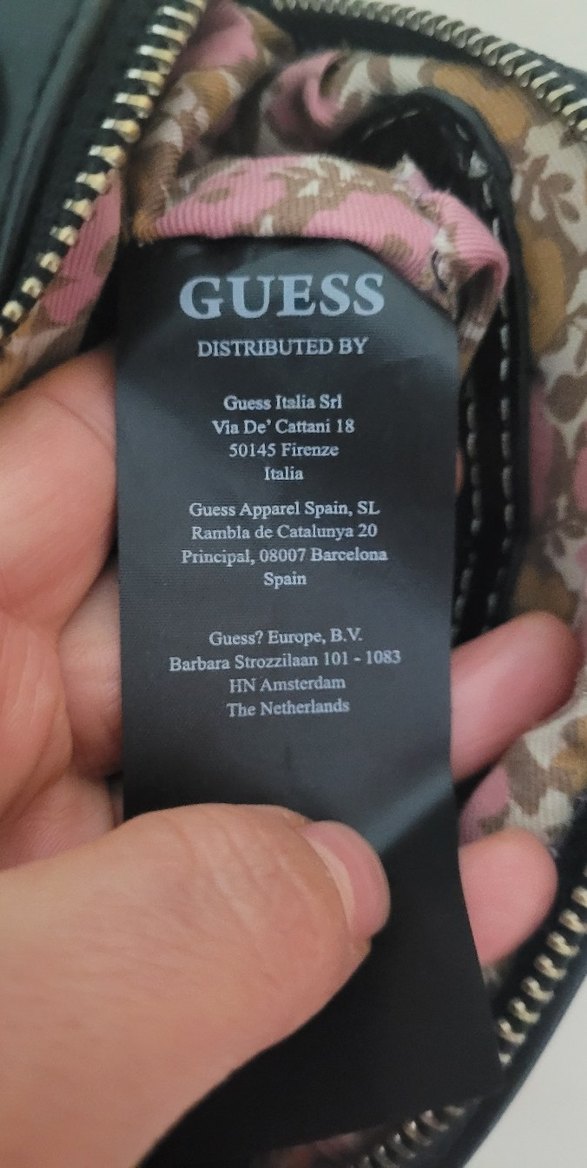 Orjinal GUESS Deri  Siyah Çanta. - Görsel 4