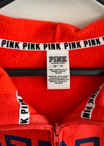 Orjinal Victoria's Secret Kırmızı XS Fermuarlı Sweatshirt - Görsel 2
