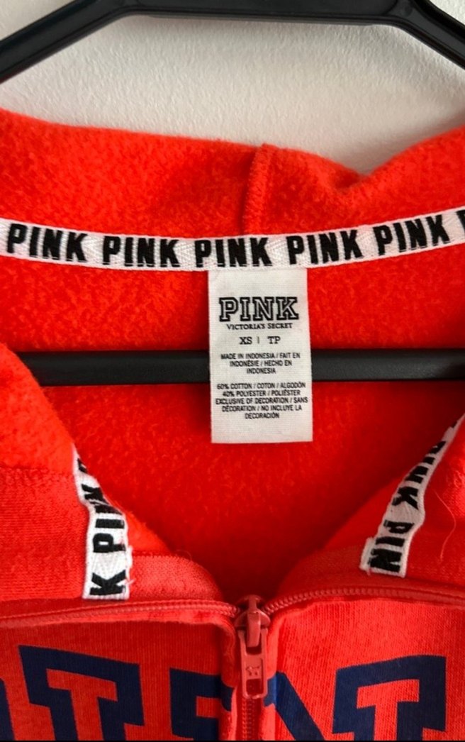 Orjinal Victoria's Secret Kırmızı XS Fermuarlı Sweatshirt - Görsel 2