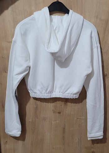 Orjinal Adidas XS beden, Beyaz Kapüşonlu Spor Sweatshirt - Görsel 2