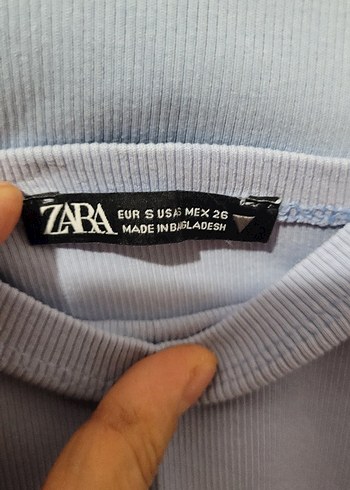 Zara S beden,Crop Kesim, Mavi Kadın Hırka takım. - Görsel 3
