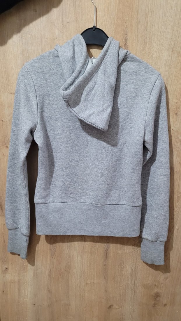 Orjinal,Adidas Gri Kadın Kapüşonlu Sweatshirt. - Görsel 2