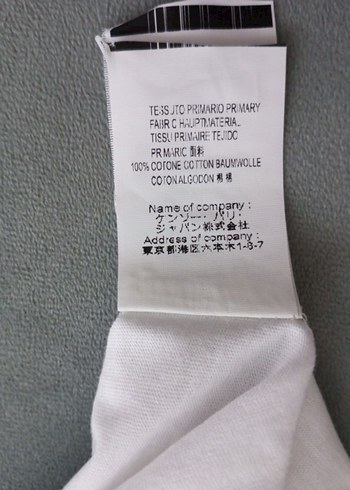 ORJİNAL KENZO XS BEDEN BEYAZ TSHİRT. - Görsel 5