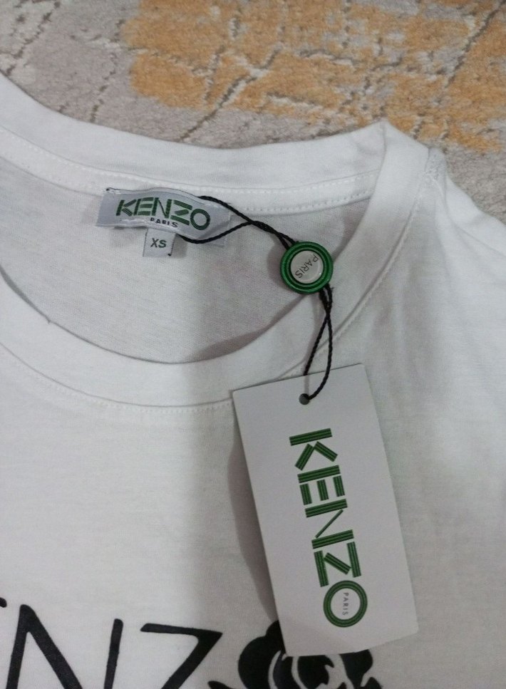 ORJİNAL KENZO XS BEDEN BEYAZ TSHİRT. - Görsel 2