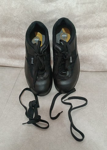 Erkek Siyah Spor Ayakkabı Bağcıkları - Görsel 5