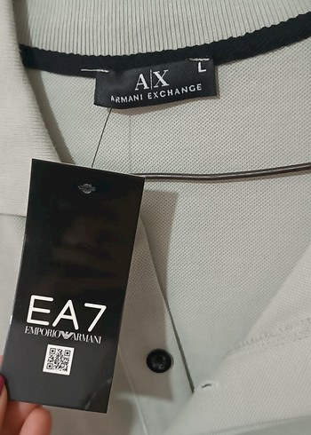 Gri Erkek Polo Tişört - EA7, A|X - Görsel 2