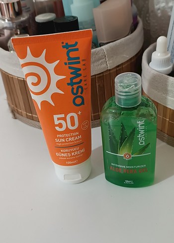 Ostwint Güneş Kremi, Aloe Vera Jel ve Siyah Maske - Görsel 3