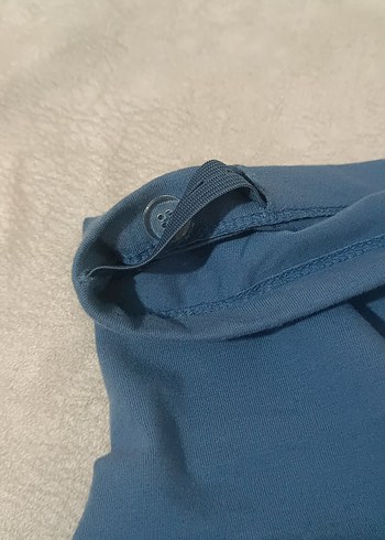 Düğmeli Koyu Mavi Hamile Kot Pantolon - Görsel 4