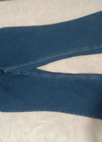 Düğmeli Koyu Mavi Hamile Kot Pantolon - Görsel 2