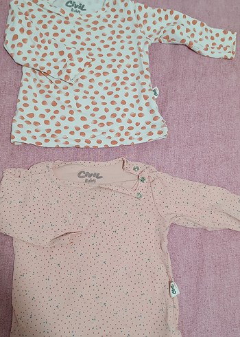 Pembe Desenli Bebek Önlüğü 6-9 Ay - Görsel 2