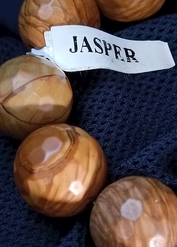  Beden camel Renk Bej Parlak orjinal Jasper Taş Bileklik
