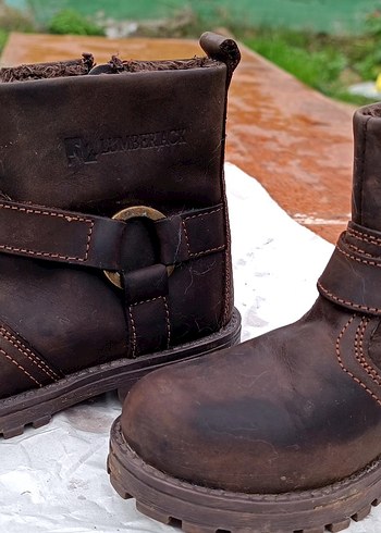 Kahverengi Deri Tokalı Erkek Çocuk Botu lamberjack iade yok