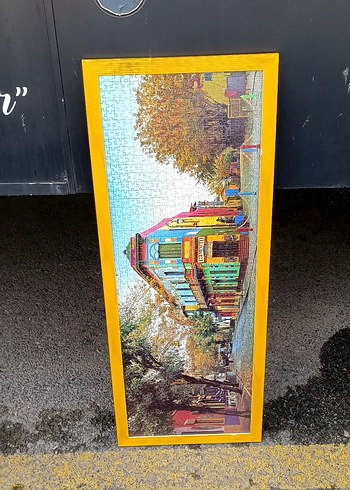 Renkli Şehir Manzaralı Puzzle iade yok