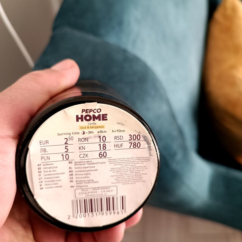 Bej Oud & Bergamot Kokulu Mum - Görsel 4