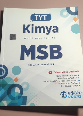 TYT Kimya MSB Soru Bankası - Eğitim Vadisi